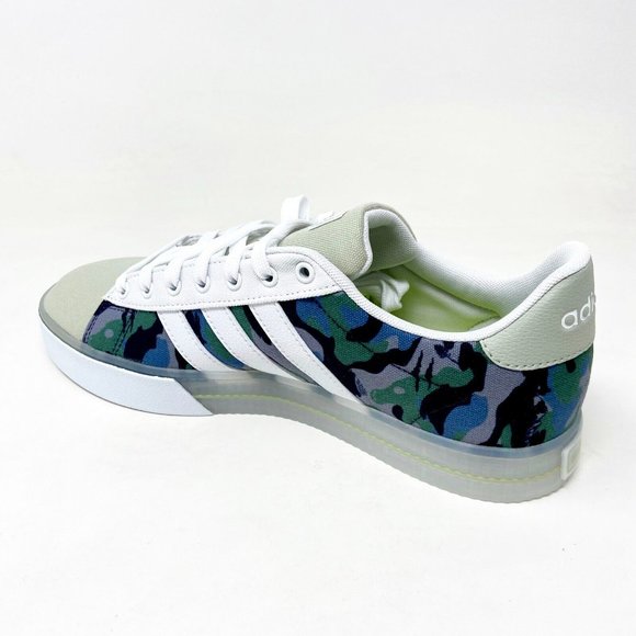 Adidas Daily 3.0 Cloud White Halo Green Mens Skateboard Shoes GY9670 - Picture 3 of 6
